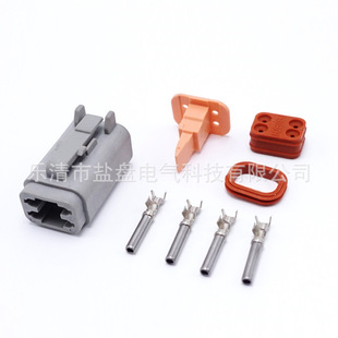德驰 Connection DT04-4P DT06-4S excavator plug engineering vehicle connection plug-in 4-core plug-in