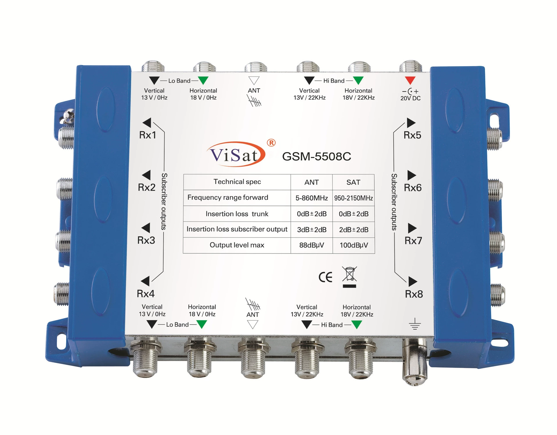 Multi-way switch Multi Switch 950-2150MHz Satellite Satellite Satellite Satellite Five-forward Four Ending Terminal