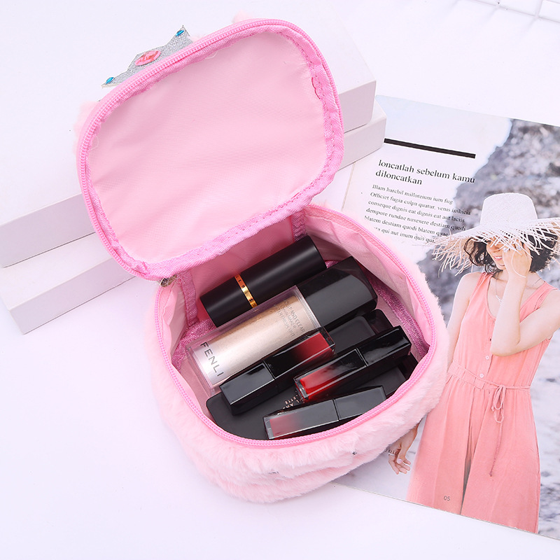 Wholesale of large-capacity cosmetic bags for cats and rabbits in foreign trade, pu leather cute hand-held bags, and storage bags for girls and children detail image 15