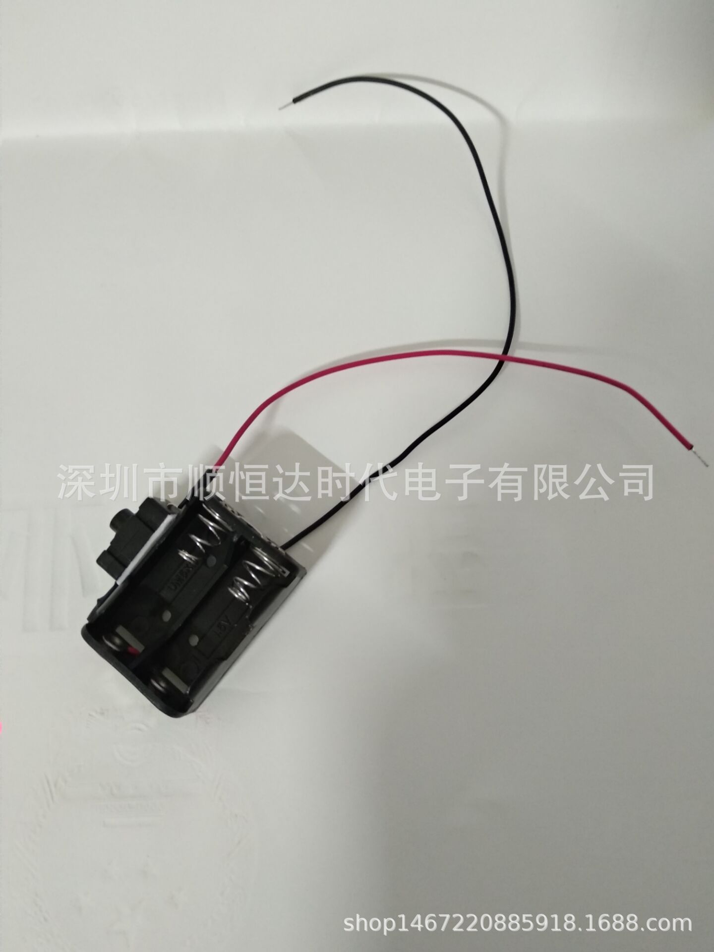 2节23A并联12V电池盒 24V电池盒 带开关 带连接线 电池座 串联