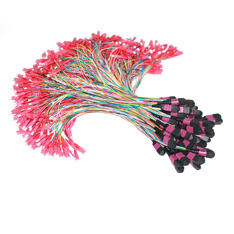 0.9mm 12芯MTP公头-LC多模OM4 跳线 数据中心