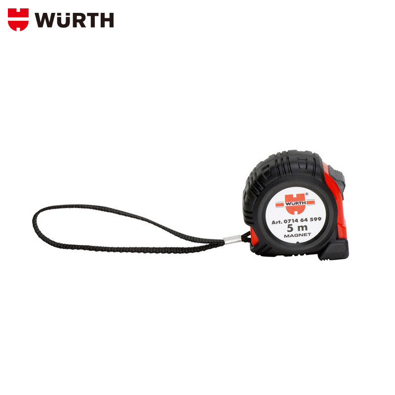 wurth/伍尔特袖珍量尺  带橡胶外壳 缓冲式卷尺