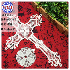 Factory Direct Sale Water-Soluble Lace Edge Lacing Embroidered Collar with Cross Stitch for Women