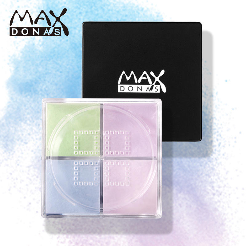 Maxdonas dispersion Hold powder Honey powder Oil control Concealer Trimming Four grids Good night