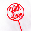 Qixi Valentine's Day Happy INS Wind, Simple Love Day LOVE Acrylic Cake Decoration Account