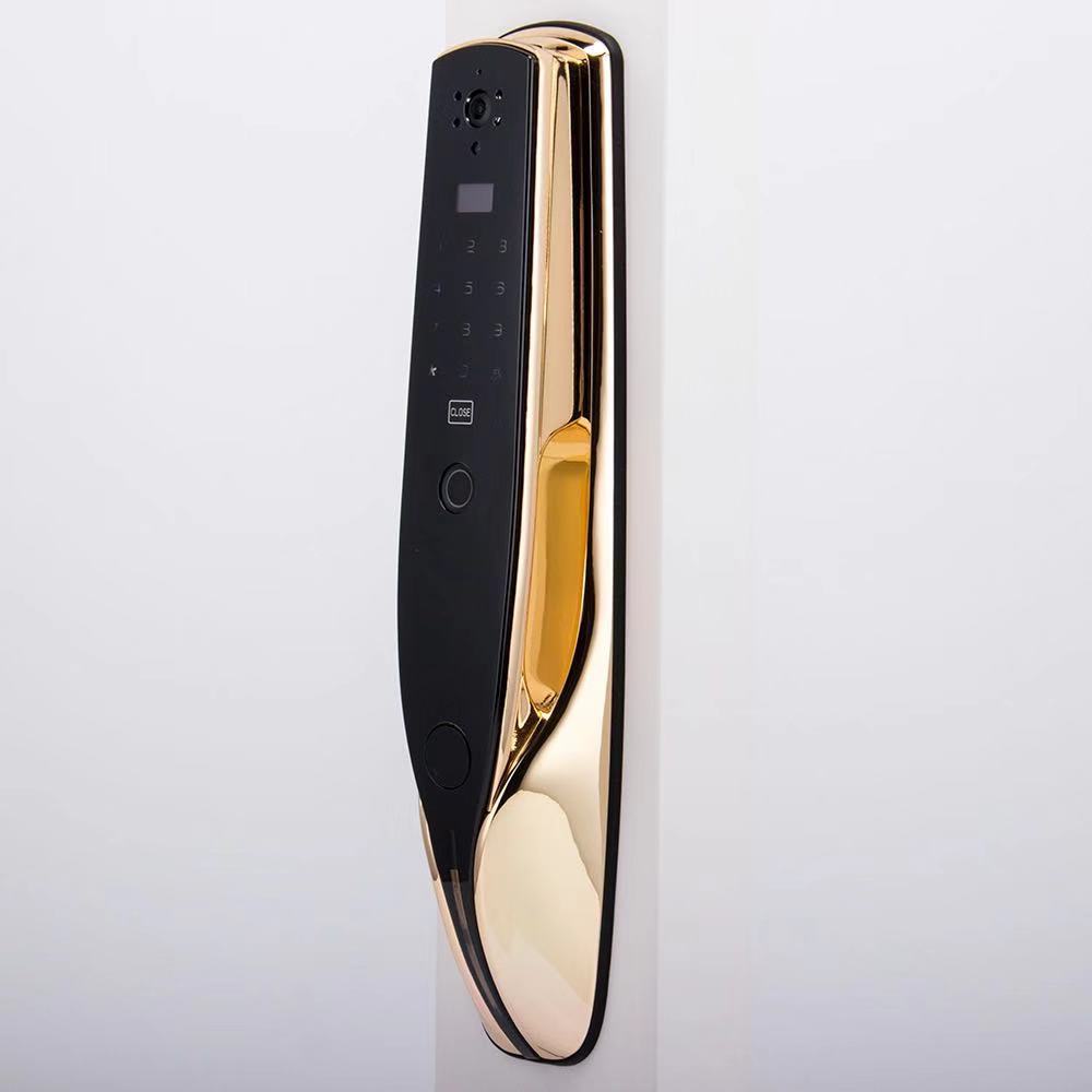 全自动指纹锁智能锁战狼二号锌合金半导体指纹锁手机远程指纹锁