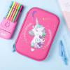 Eva, three dimensional capacious waterproof pencil case, stationery for elementary school students, suitable for import, in 3d format