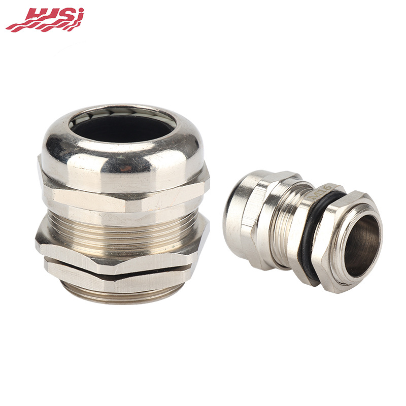 直卖G型金属电缆接头格兰头葛兰头防水接头黄铜镀镍IP68