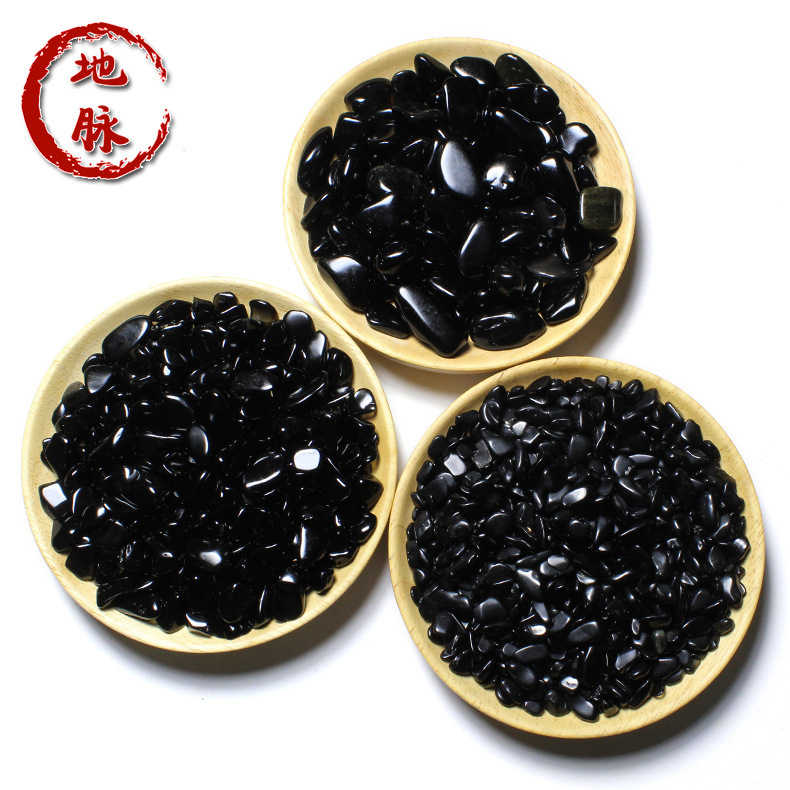 Ground Pulse Crystal Natural Obsidian Gravel Raw Stone Buddha ServingManza Gem Fish Tank Flower Pot Stone Tons Excellent Price