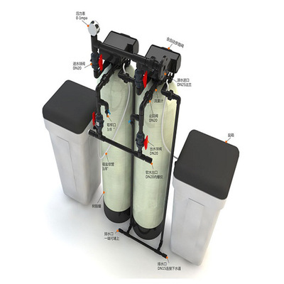 2吨全自动软化水设备去水垢设备锅炉用水设备软水机|ms