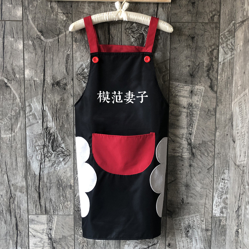 Modelo Esposa + correa de mano borrable oso impermeable negro rojo bolsillo + IMPRESIÓN