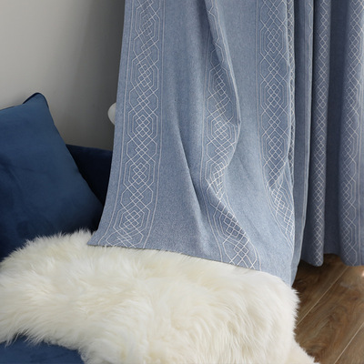 New chenier Northern Europe ins Modern minimalist shading customized Curtains