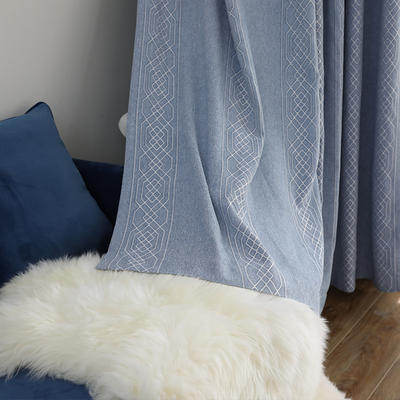 New chenier Northern Europe ins Modern minimalist shading customized Curtains