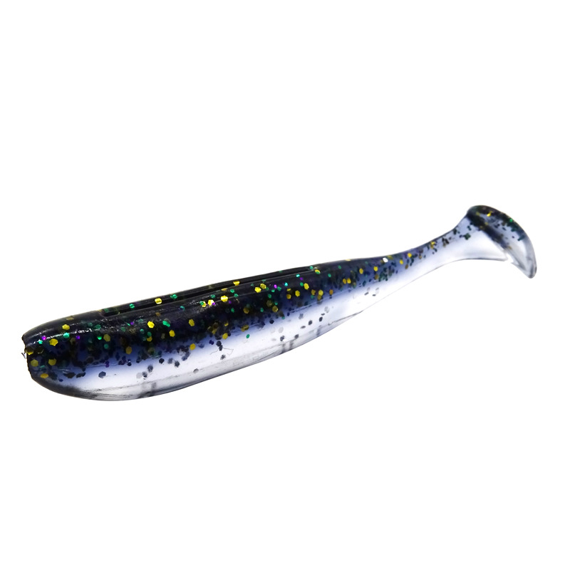 Shallow diving Paddle Tail Lures 10 Colors Soft Plastic Baits Bass Trout Saltwater Sea Fishing Lure