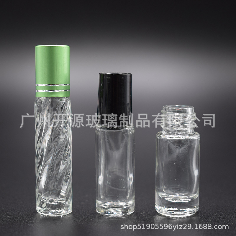 玻璃瓶定制 滚珠瓶6ML 8ML 走珠瓶  直圆滚珠瓶