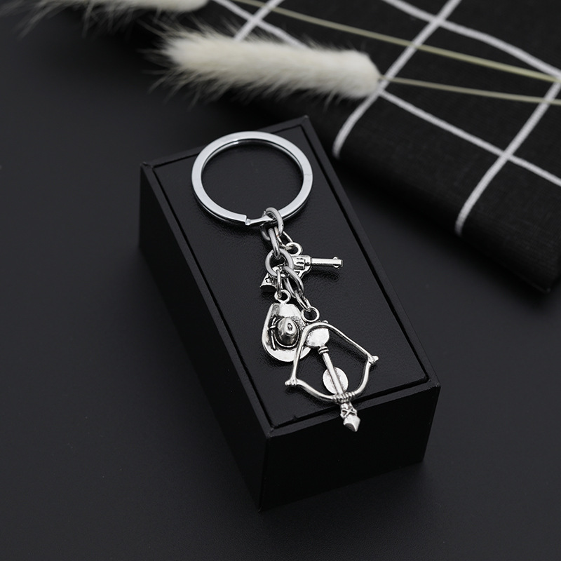 Fashion Simple New  Western Europe Cowboy Series Keychain Cowboy Hat Revolver Keychain Wholesale display picture 3