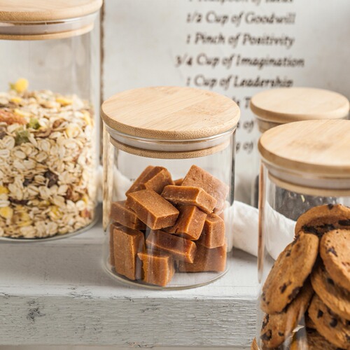 Glass sealed jars, tea jars with bamboo lids, herbal tea jars, dried fruit snacks storage jars, kitchen storage bottles, large