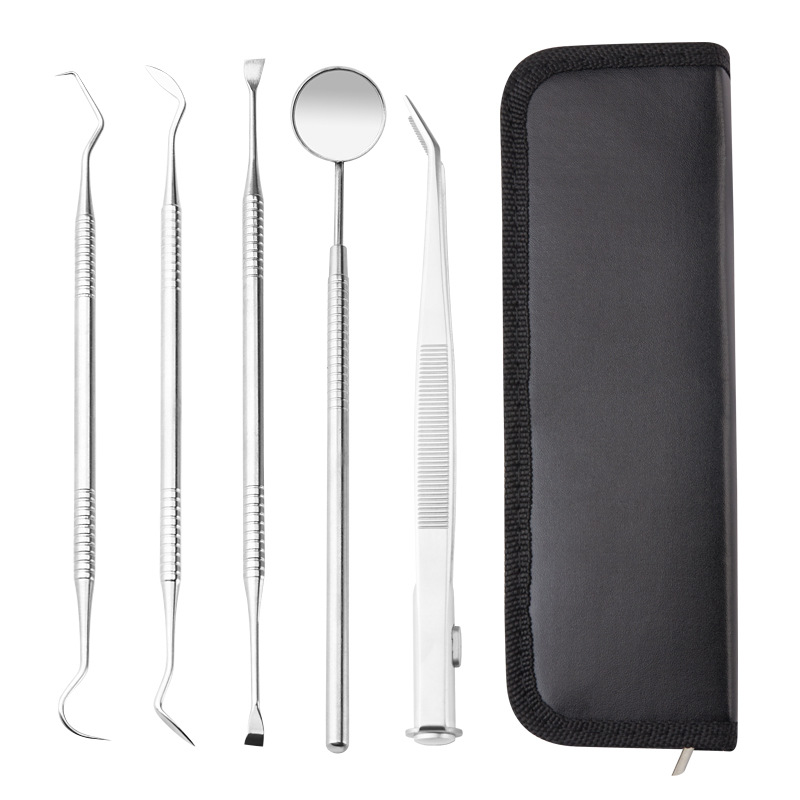 厂家批发牙科工具套装 口腔护理5件套去除牙结石牙垢美白牙齿工具