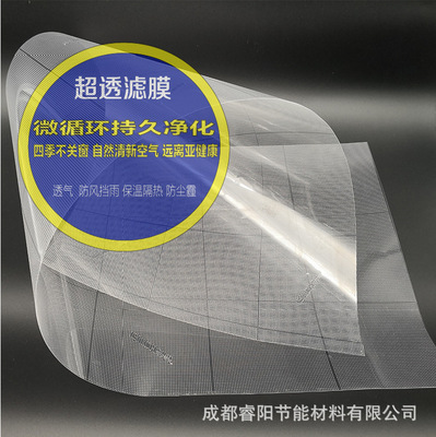 空气净化窗专用透明超薄滤膜防尘霾挡风雨排超标二氧化碳甲醛礼品|ru