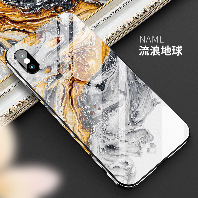Abstract Applicable Iphone Case Xs Apple Glass Tide Brand Xs Silicone Xr Personality Ix Tide 8x Net Red Smax