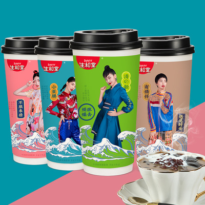 生和堂龟苓膏果冻烧仙草杯装奶茶216g*24杯/1件 即食龟苓膏 批发