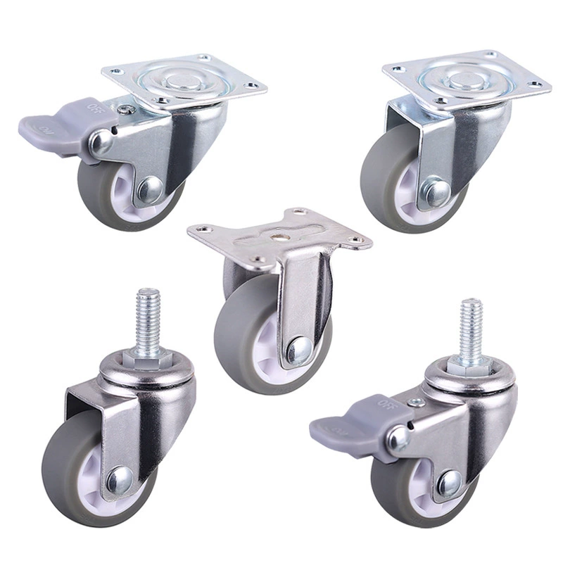 Трансграничное 1-дюймовое 1,25-дюймовое 1,5-дюймовое 2-дюймовое резиновое колесо, винтовой стержень, универсальное колесо без звука, электрическое колесо для коляски