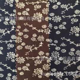 全棉面料印花布 单色印花布 男士衬衣面料印花 纯棉小花印花布