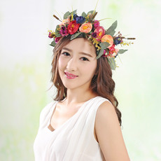 新娘伴娘花环发带头箍波西米亚风山茶花花朵花环经典款发饰批发 11145661309_1863953624.230x230.jpg