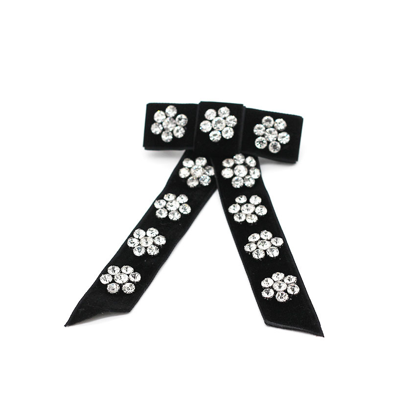 New Korean Fashion Diamond Geometric Bow Tassels Hair Clip Gift Headband display picture 4