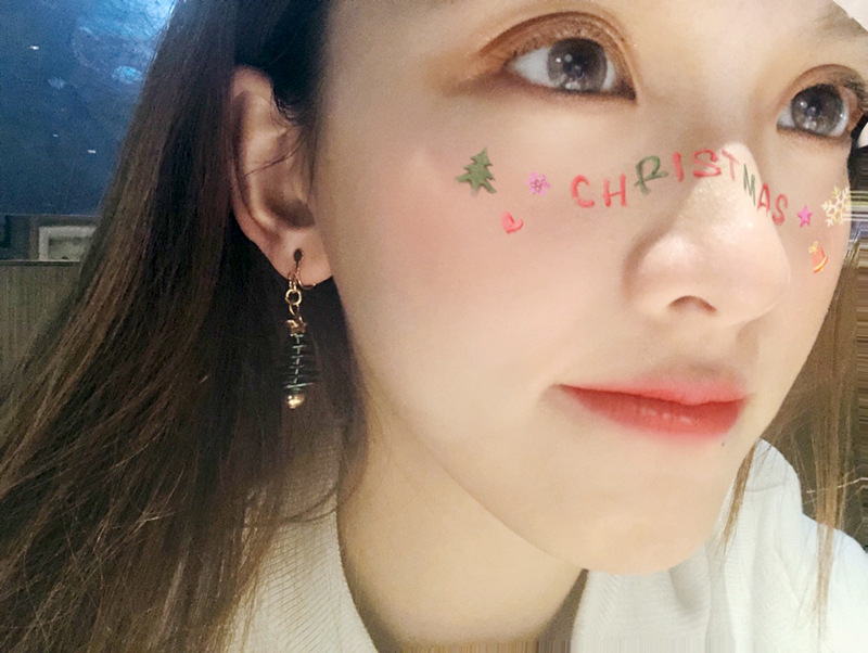 Star Christmas Tree Earrings