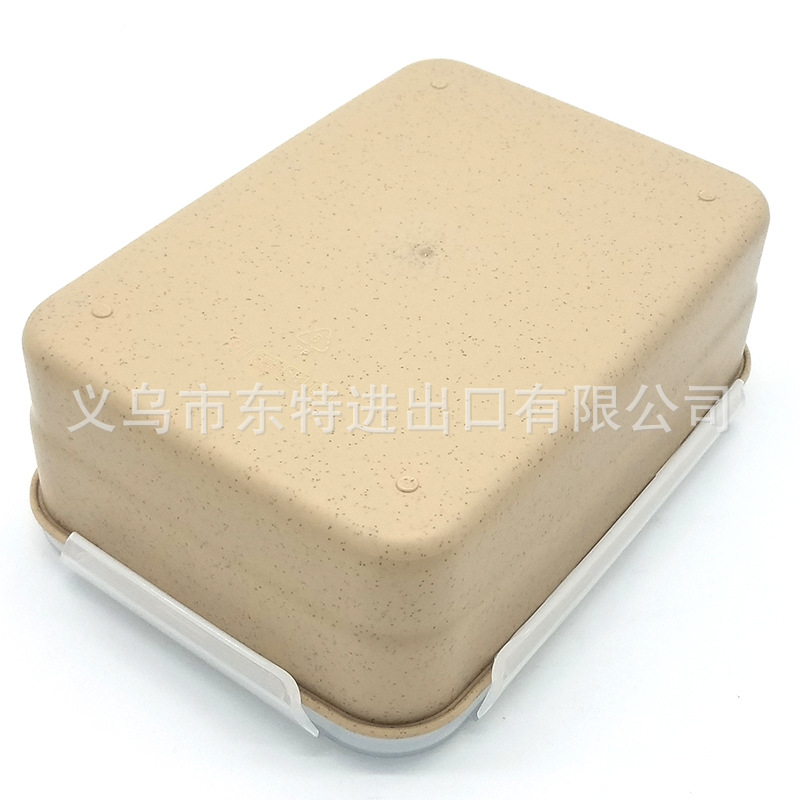Factory direct sales lunch boxes, wheat straw compartments lunch boxes, picnic lunch boxes, sealed lunch boxes, square plastic lunch boxes detail image 11