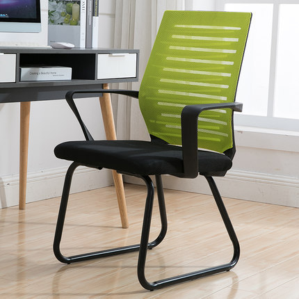 Черная рама зеленый сетчатый стул лука