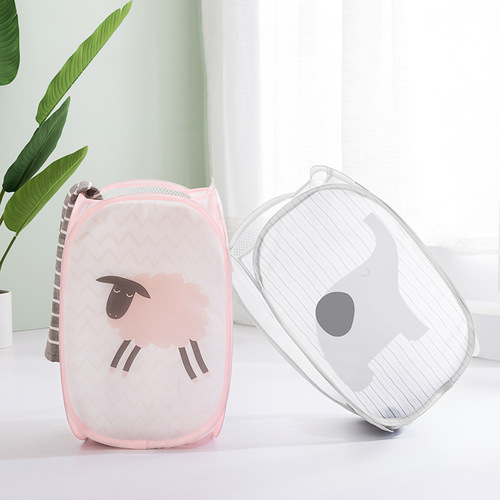 Nordic Cartoon Foldable Dirty Clothes Basket Storage Basket Storage Basket Laundry Basket