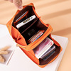 Polyurethane long capacious wallet, universal small one-shoulder bag, bag strap, Korean style, touch screen