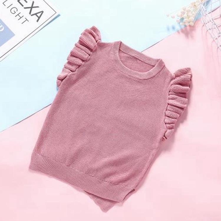 ins children sweater 2020 Autumn new pattern Latest fashion Solid Socket Chinese child Vest knitting vest wholesale