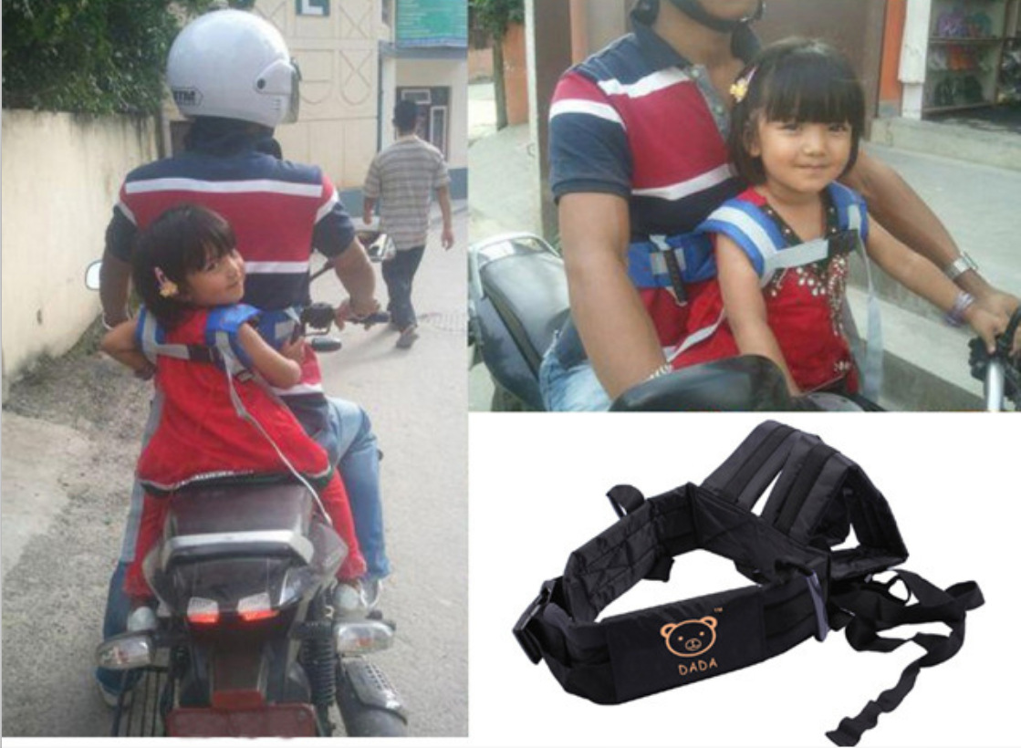 现货儿童电动车摩托车安全防护带 坐骑式安全背带摩托车绑带详情3