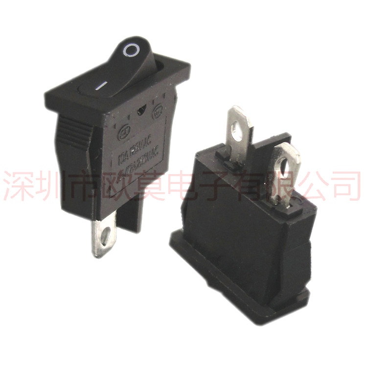 直销 10*21两档6A复位/无复位船型开关  家电玩具电源开关