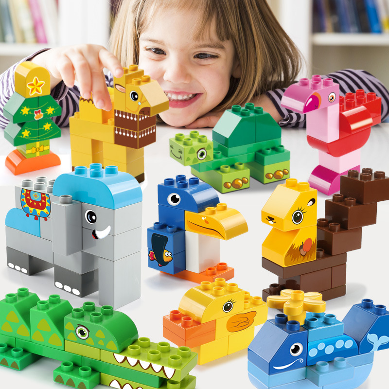 Le fee compatible Lego Building blocks Assemble Mosaic grain Building block toy Puzzle children Early education Toys originality