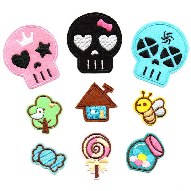 精品刺绣布贴批发小补丁贴花个性可爱童装辅料衣服包包帽子配饰