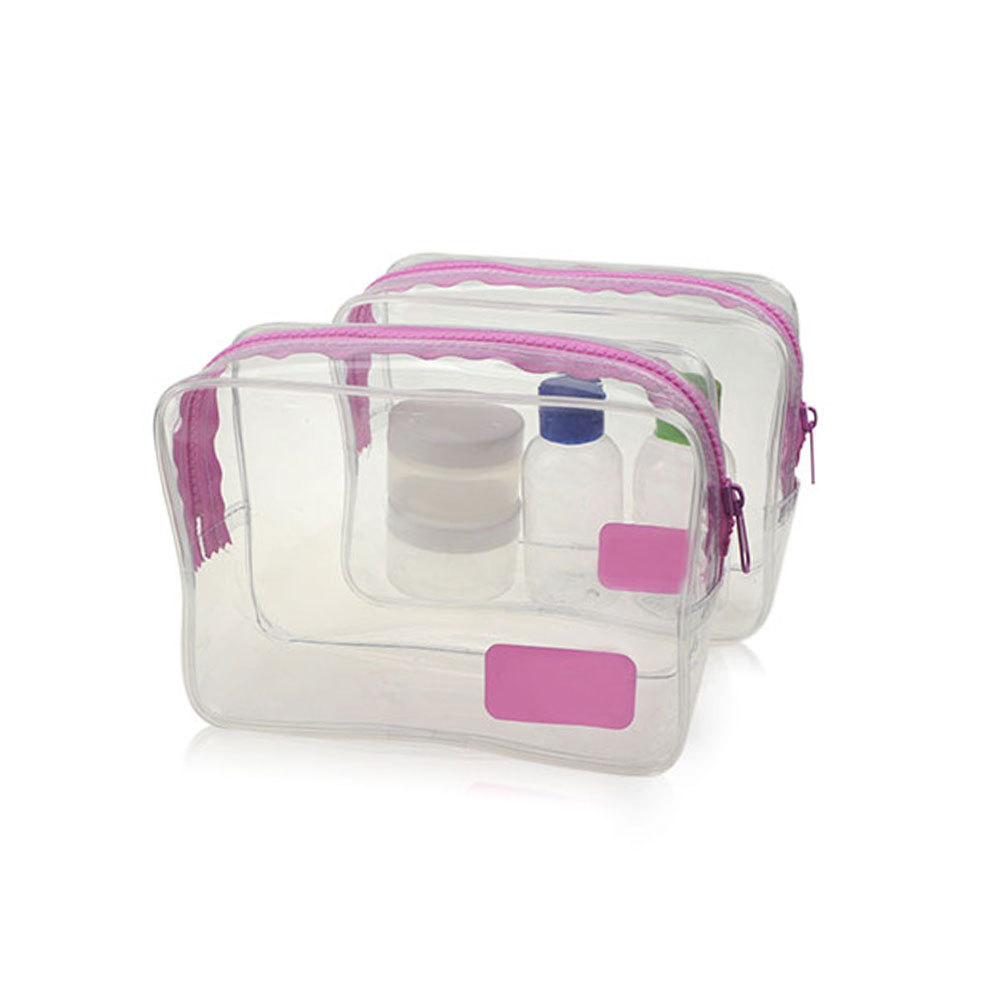 专业生产PVC透明胶骨袋旅行PVC收纳袋化妆品收纳包装袋PVC胶骨袋