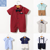 Cross border baby one-piece garment new pattern Europe and America Gentleman cotton material Newborn baby Romper baby clothes