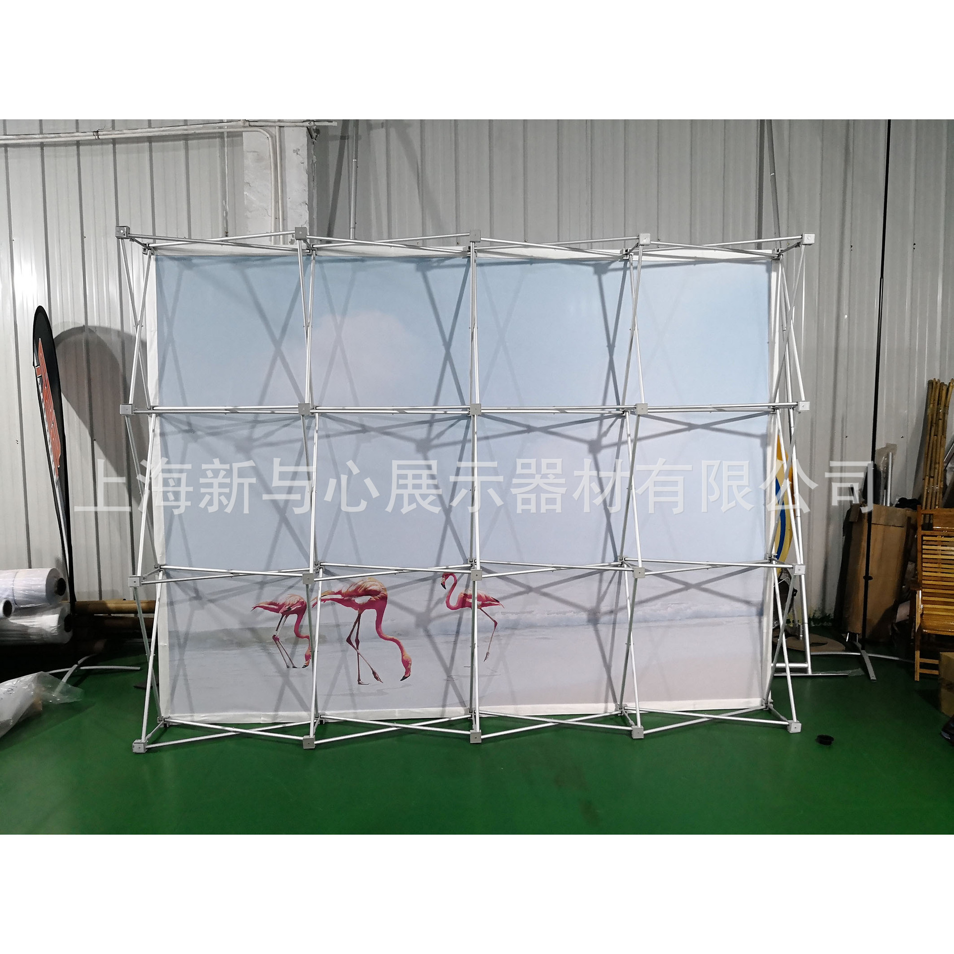 行家选 拉网展架 签到展示架 方管铝布拉网背景布签名墙 贴拉网-阿里巴巴
