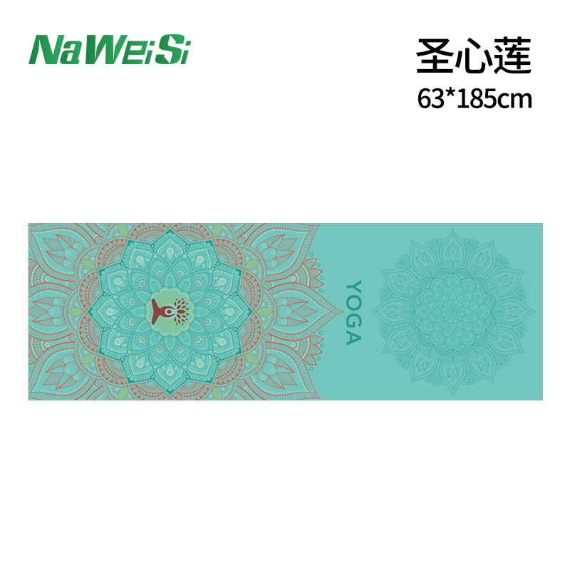 Estudio de Yoga de impresión portátil Toalla de yoga en stock antideslizante yogatowel Impresión digital Toalla de yoga