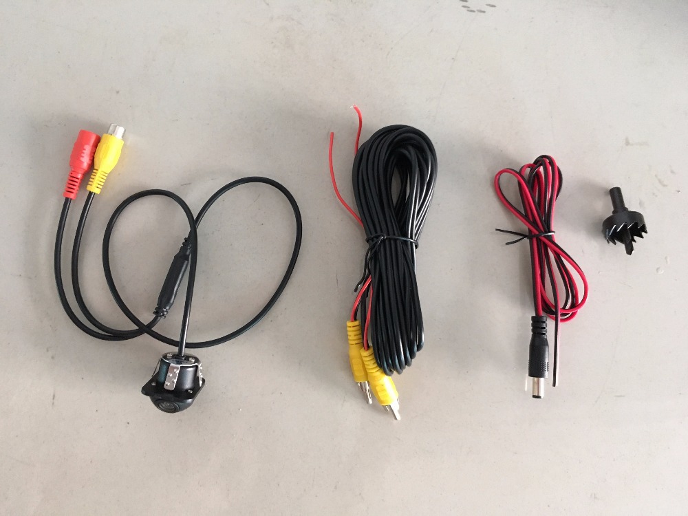 Hd Car Camera Universal Small Straw Hat Opening 20mm with Ruler Colorful Night Vision Reversing Camera