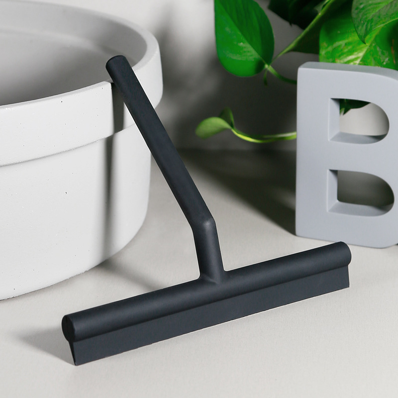 Glass Cleaning Artifact Black Silicone Wiper Household Bathroom Bathroom Cleaning Window Cleaning Tool