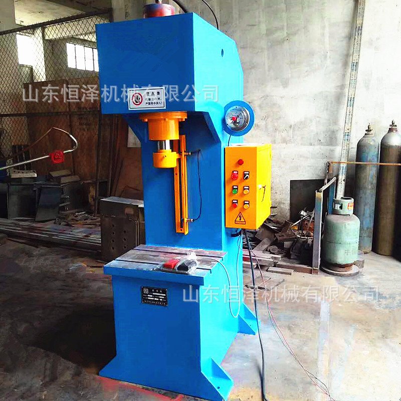 现货63吨单臂液压机 彩石瓦压制成型液压机 电动、手动单柱液压机