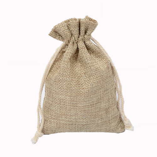 Linen drawstring pouch, jewelry box, small cloth bag, coffee beans, dog death sugar packaging, linen bag, gift storage