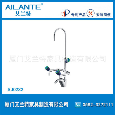 Laboratory Triplet Hot and cold Tap Laboratory Faucet Test nozzle,Three Gooseneck Faucet