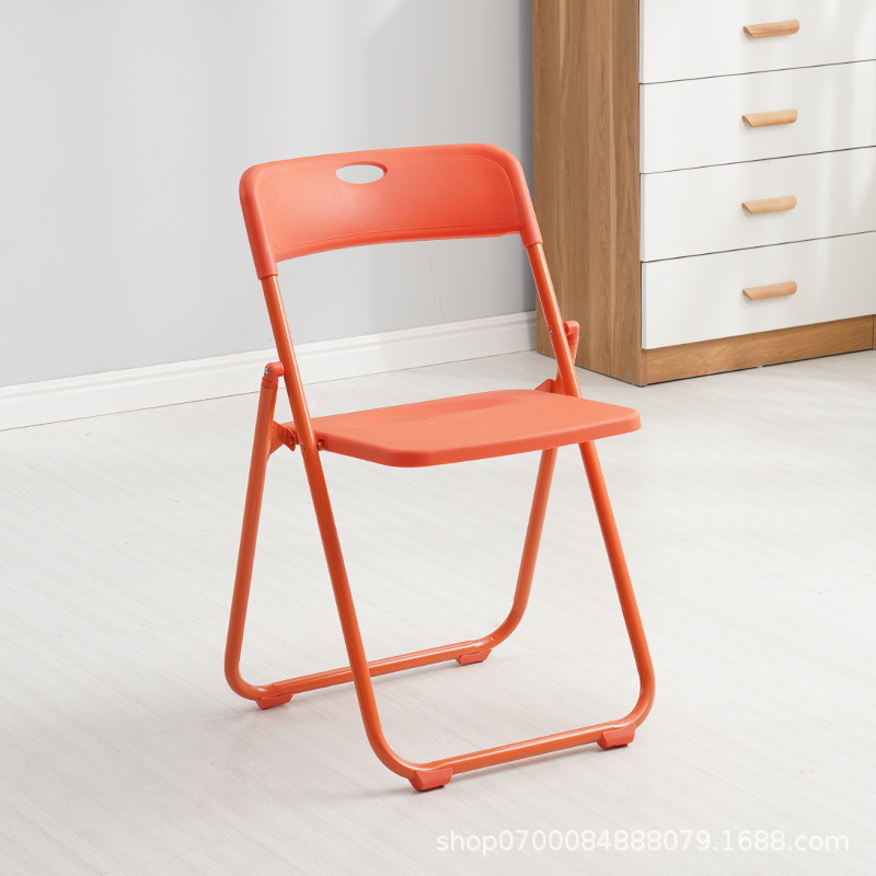 Silla plegable de plástico, oficina o exposición, moderna, venta directa de fábrica