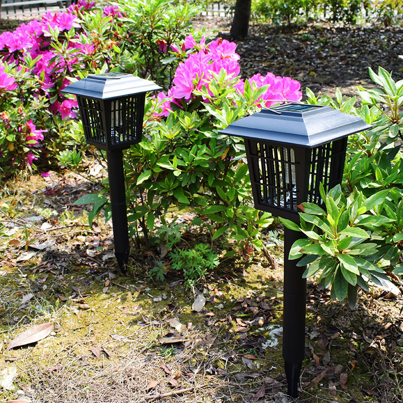 amazon跨境太阳能灭蚊灯户外灯LED电子灭蚊器捕蚊器驱蚊灯草坪灯